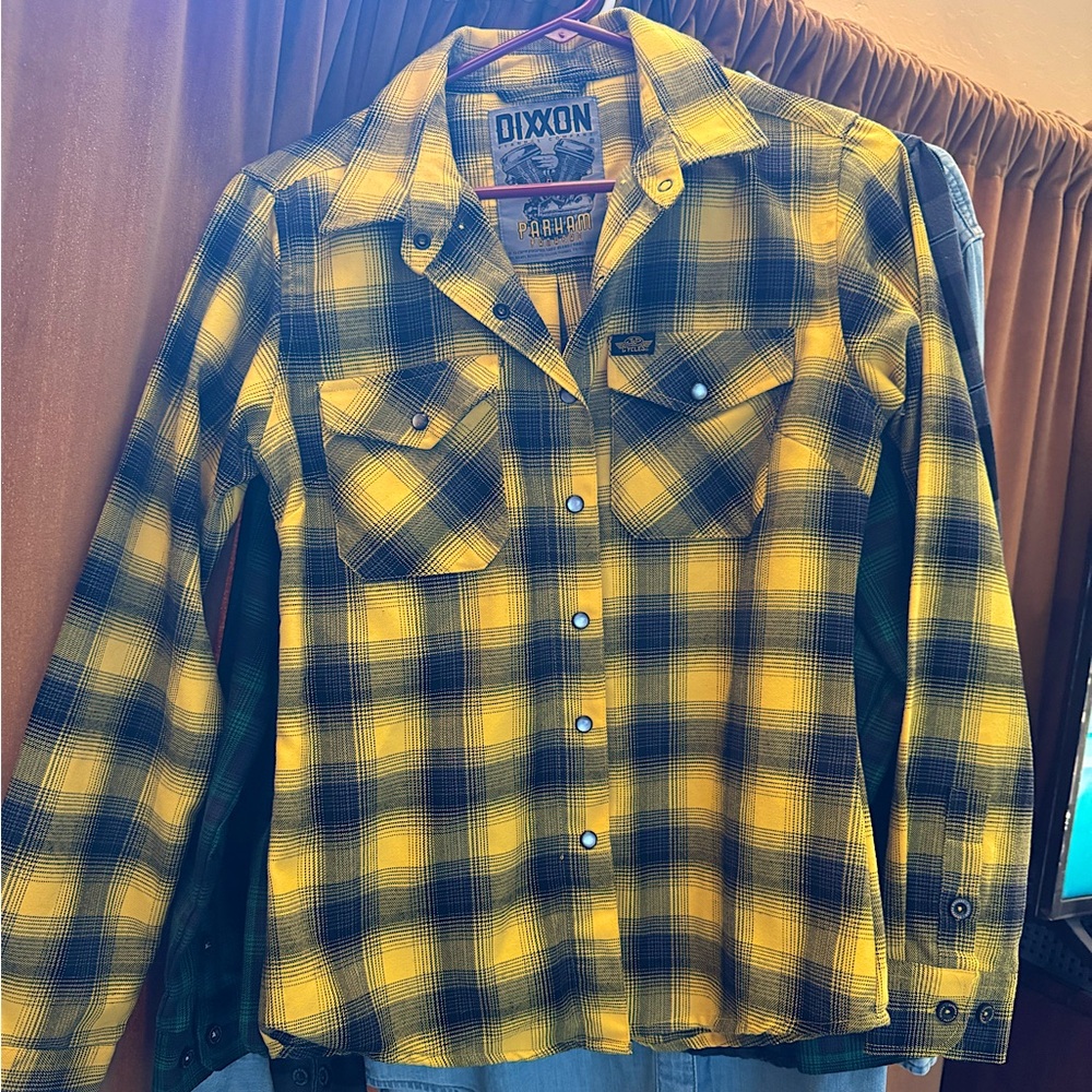 DIXXON Parham Panhead Yellow and Black Checkered Flannel